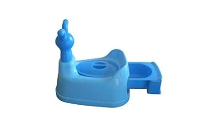 KORBOX Baby Toilet Training Potty Seat with Upper Closing Lid (Blue)
