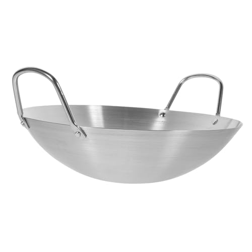 Wok de Acero Inoxidable con Doble Asa 1.1 lb