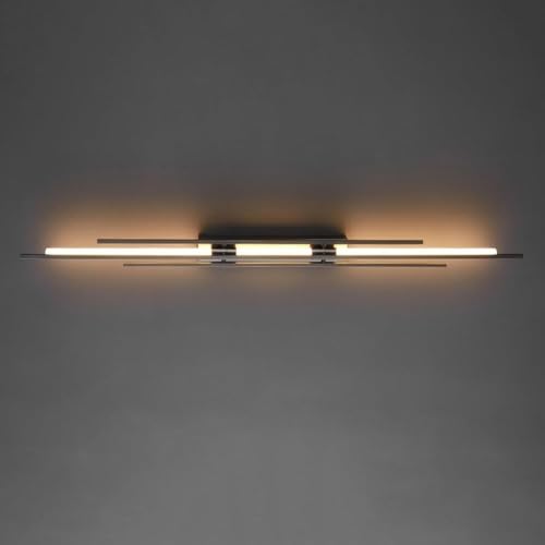 Applique murale LED longue noire 100cm éclairage intérieur salon chambre