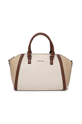 Image of Allen Solly Women's Large Tote Shoulder Bag | PU Leather | Soft Touch | Detachable Sling | College & Daily Carry
