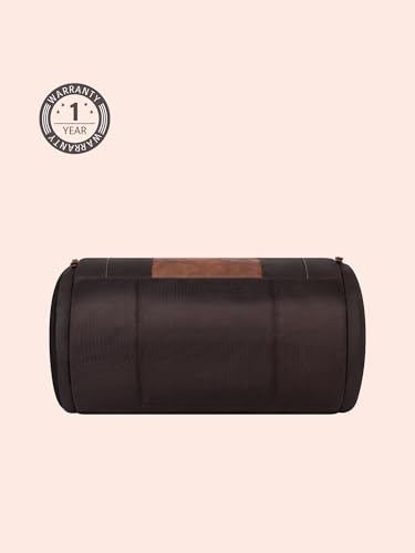 Image of Gear Clubsport 19 inch /33L Large Faux Leather Water Resistant Duffle Bag /Travel Bag /Gym Bag for Men & Women(Brown-Tan)
