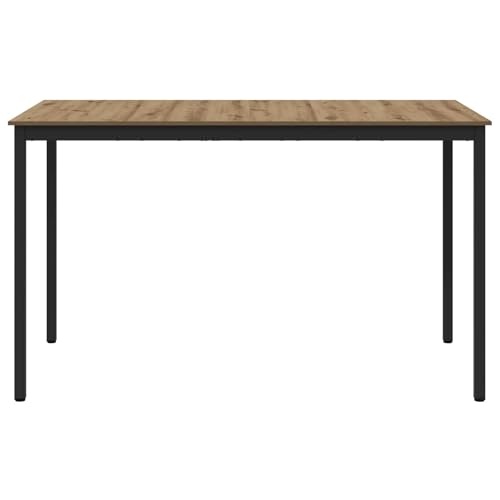 Table mange-debout rectangulaire bois et métal stable pour optimiser les petits salons - 6