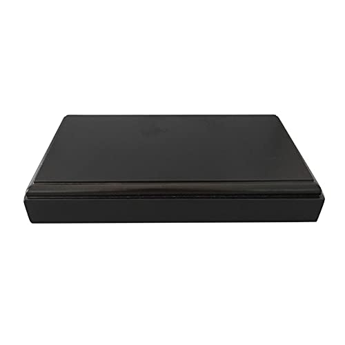 Wooden Vase Base Display Stand Craft Flowerpot Base Stone Fish Tank Root Carved Rectangle Pedestal 1.5 Inches High Garden Plant Stand Display Stand (Size : L) ()