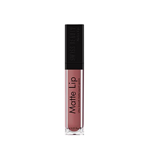 Swiss Beauty Ultra Smooth Matte Liquid Lipstick, Real Nude, 6ml – Smooth Lip Color, Weightless Finish, Silky Matte…