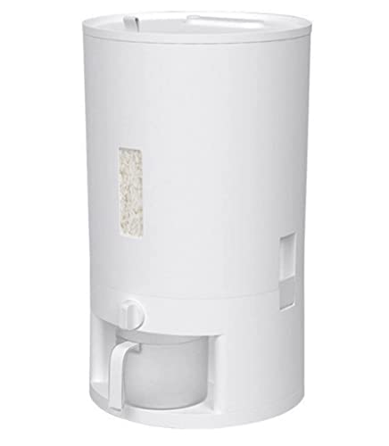 Seau de riz avec tasse à mesurer au design épuré pour cuisine moderne