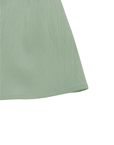 Image of Bingerlily Girls Summer Casual Tops Square Neck T Shirts Cute Smocked Top Tees