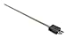 Dayton Thermocouple Probe, Thermocouple Type: J, Temp. Limit (Deg. F): 1650, 12.0" Probe Length