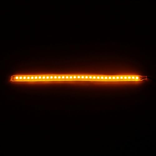 Für dynamische 2 x 18 cm LED-Lichtleiste für Auto-Seitenspiegel, Blinkeranzeige, wasserdicht IP65, 50000 Stunden Lebensdauer, 12 V kompatibel