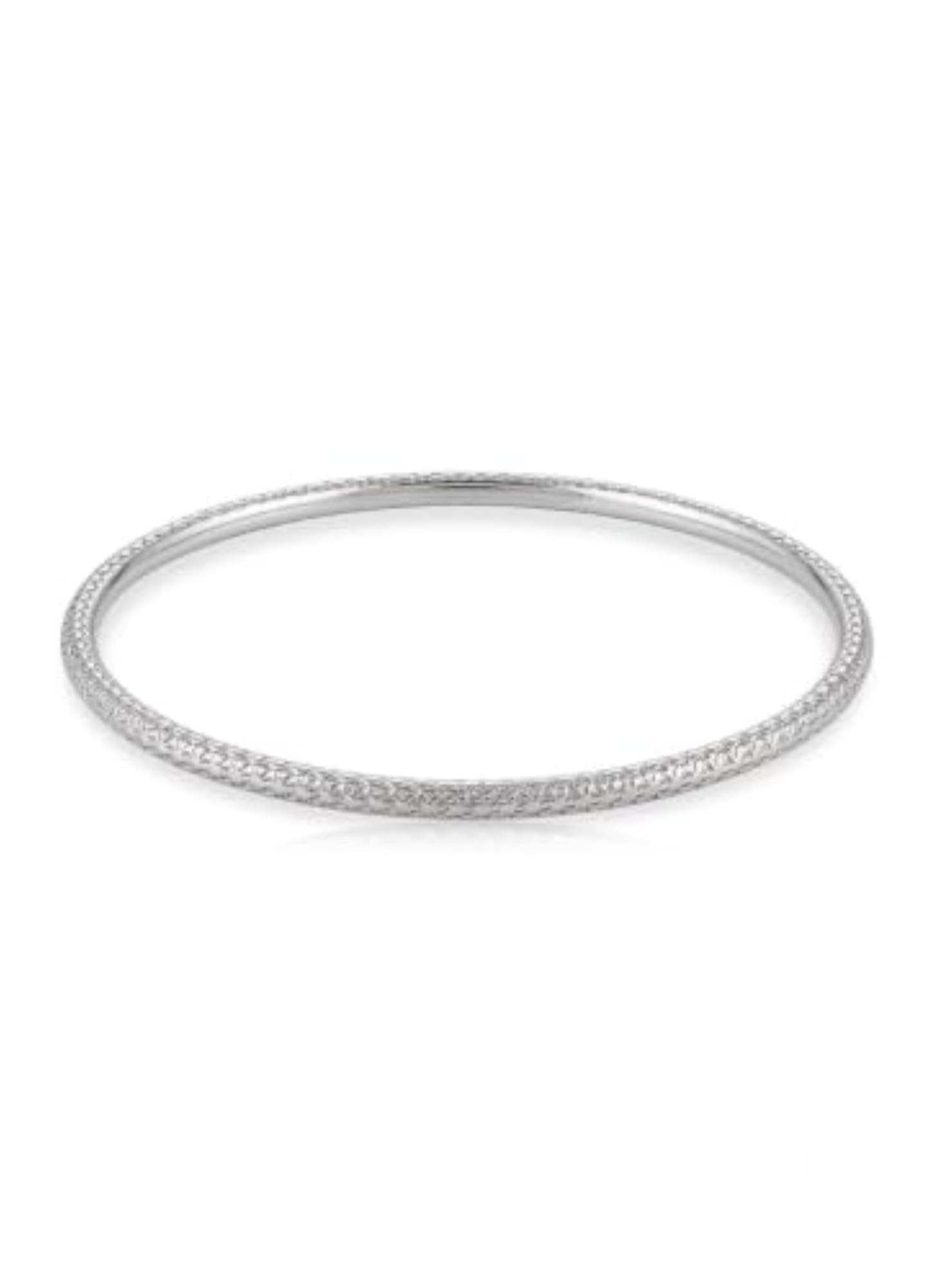 Aadhya Minidot Texture Bangle in 925 Sterling Silver