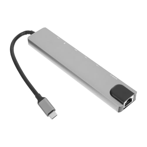 POPETPOP Adaptador Hub USB 3.0 de Alta Velocidad Aleación de Aluminio y Resistencia a Golpes, Concentrador USB para Portátil Múltiples y Transferencia 4k 30hz