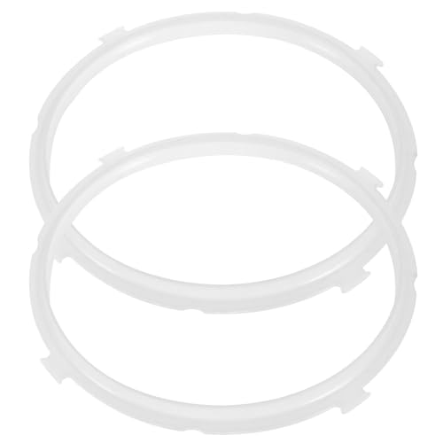 HOMSFOU Anillos de Silicona para Eléctricas, Junta de Sellado Repuesto para Olla Eléctrica 5l/6l, Accesorios de Cocina 2 Piezas, Resistente y Flexible para Uso Seguro