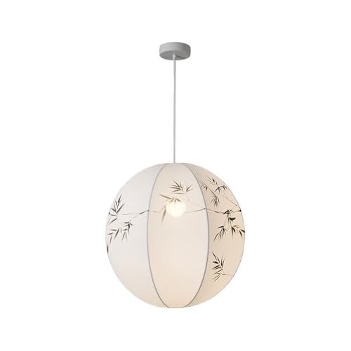 Lanterne blanche suspension pour salle à manger et salon moderne avec douille E27