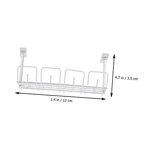 UKCOCO Canasta de almacenamiento para cables bajo escritorio Gris, estante colgante organizador de cables para oficina, cocina y dormitorio, gestión fácil de cableado miniatura 3
