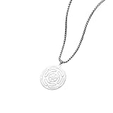 Genérico Collar hueco de rueda de hécate para mujeres, hombres, símbolo pagano de triple diosa, amuleto de brujería, regalo de joyería