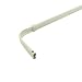Spring Window Fashions Lock Seam Curtain Rod, 48 to 84" 5 1/2-Inch Projection, White