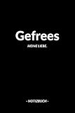 gefrees pizza  Gefrees: Notizbuch, Notizblook, Notizheft, Notizen, Block, Planer  DIN A5, 120 Seiten  Liniert, Linien, Lined  Deine Stadt, Dorf, Region und Heimat