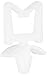 Panduit VWS4218-C Wire Saddle, Nylon 6.6, Push Barb Mounting Method, Natural, 0.18 x 0.42" Max Bundle Capacity, 0.19" Panel Hole Diameter, 0.08" Max Panel Thickness, 0.60" Width, 0.58" Height (Pack of 100)