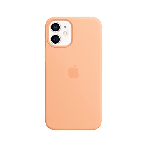 Apple iPhone 12 mini Silicone Case with MagSafe - Cantaloupe by Apple - Used condition - US$32.56