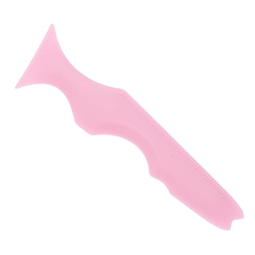 minkissy シリコン美容定規 化粧用ブラシ アイライナーブラシ アイライナーペンジェル アイライナースタンプ 化粧品陳列ケース 眉毛染め メイクマスカラ 化粧テープ 顔 ピンク シリコーン美容