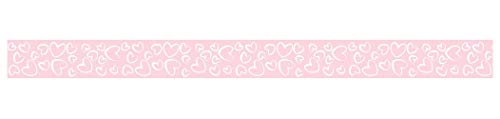 Masking tape coeurs roses Ursus 590500114 ruban washi décoratif 15 mm x 10 m
