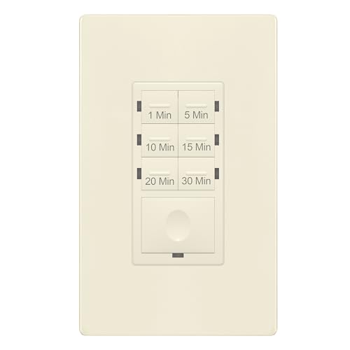 Image of ENERLITES 30-Minute Neutral Countdown Timer Switch, Light Almond