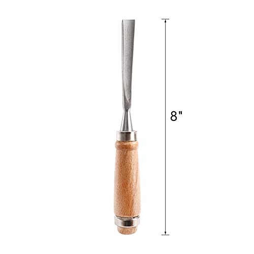 Dicunoy 12 PCS Wood Carving Tools, Gouges Woodworking Chisels, Full Size Wood Carving Knifes for Beginner, Hobbyists, Professionals, Artistic, Gifts for Him, Father's Day - Image 3