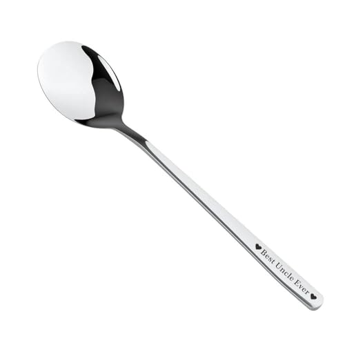 Image of Uncle Spoon Gifts for Men Birthday Gift for Uncle from Niece Nephew Thank You Gifts for Uncles Tea Coffee Ice Cream Lovers Gift