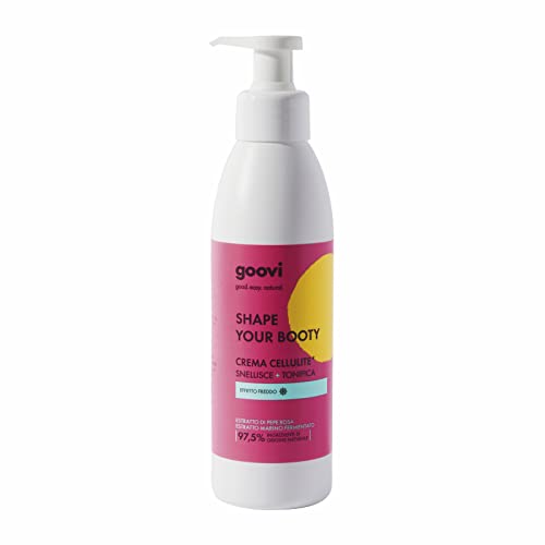 Goovi, Shape Your Booty, Crema Cellulite Effetto Freddo, Snellisce e Tonifica, Riduce gli Inestetismi della Cellulite e la Pelle a...