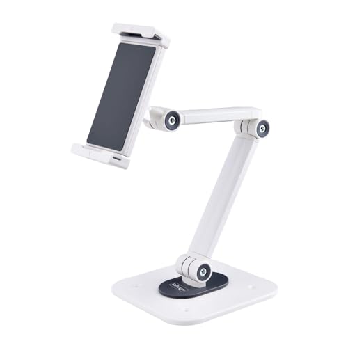 MONTAGGIO SU TAVOLO O MURO: I fori sulla base consentono installazioni fisse a parete o su scrivania. Include viti di montaggio per legno. Accessori disponibili: KSLTAD e LTLOCK3DCOIL (vendute separatamente) per la protezione antifurto del tablet