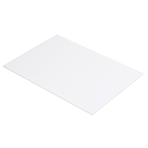 MECCANIXITY ABS Plastic Sheet 10 Inch x 8 Inch x 0.06 Inch ABS Styrene Sheets for Building Model DIY Crafts Panel White 1 Pcs