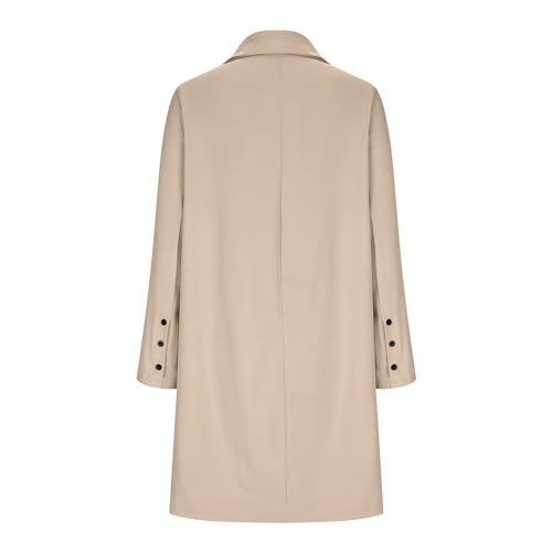 Winter Coats For Women 2023 Trendy Fashion Long Sleeved Mid Long Coat Single Breasted Suit Jacket4