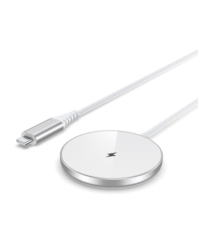 【熱くならない】NANAMI マグネット式 ワイヤレス充電器 超強力 N52磁石採用 超薄型 MagSafe対応 置くだけ充電器 iPhone 16/15/14/13/12シリーズ AirPods 4/3/Pro(第二世代) くっつく充電 マグセーフ充電器 スマホケース対応 男性/女性 お誕生日プレゼント 新生活アイテム 母の日ギフト 白