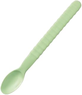 ソフトスプーン(全長198mm) [UPN-152] 三信化工 でんでんスプーン ユニバーサルデザイン 介護 自助 離乳食 介護用 (若草)