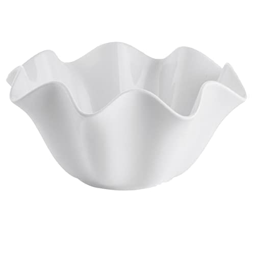 Unomor 1Pc Ceramic Fishtail Shaped Dish Stylish Relish Plate for Sauces Snacks and Seasoning Elegant Tableware for Restaurants and Catering