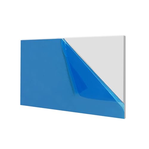 Chapa de aluminio de 100 x 150 mm, placa de aluminio fina de 1,5 mm, chapa de aluminio 6061 T651, corte de chapa de aluminio con lámina protectora para bricolaje, modelismo, artesanía e industria