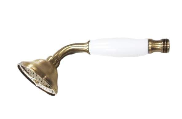 Pollini Acqua Design - Ducha de latón color bronce con mango blanco Niky DOC2300.B.D.BR - RUB11758 - Bronce