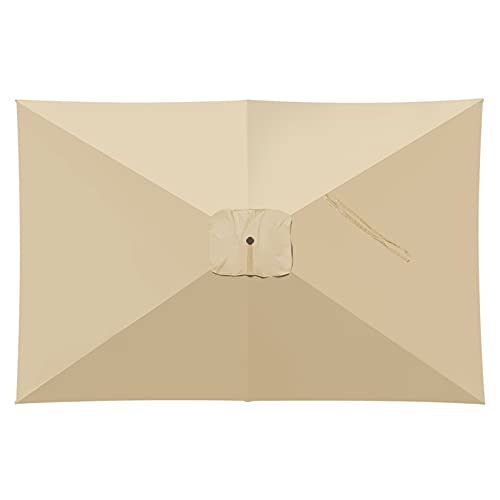 BenefitUSA Replacement Canopy Top Cover for 10' X 6.5' Cantilever Patio Umbrella Offest Parasol Top Replacement(Canopy Only)(Beige)