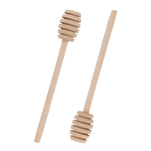 PSOWQ 2 Piezas Palillo para Remover Miel de Madera, 6 Pulgadas, cucharón de Miel
