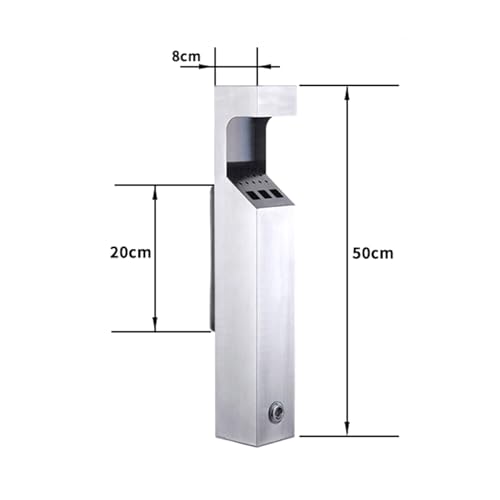 Cendrier extérieur haut de gamme durable en acier inoxydable