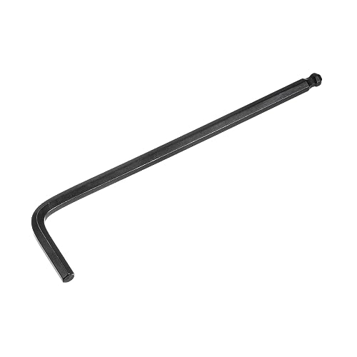 uxcell 3/16 Ball End Hex Key Wrench L Shaped Long Arm CR-V Repairing Tool Black