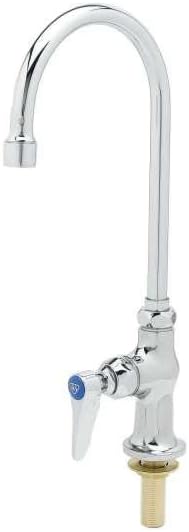 Single Pantry Faucet, Deck Mount, Eterna, Rigid Gooseneck, Stream Regulator, Tin-Lined