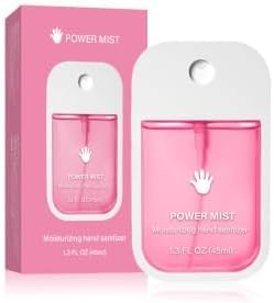 Hydrating Hand Sanitizer Spray for Adults, Power Mist Hand Sanitiser，Power Hydrating Hand Sanitizer Spray for Adults and Kids,Portable hand sanitizer spray, Multi Flavor (Strawberry)