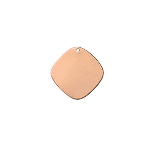 ImpressArt - Premium Metal Stamping Blanks for Metal Stamping and Jewelry Making (24 Pack) (3 4  Round Square, Copper)