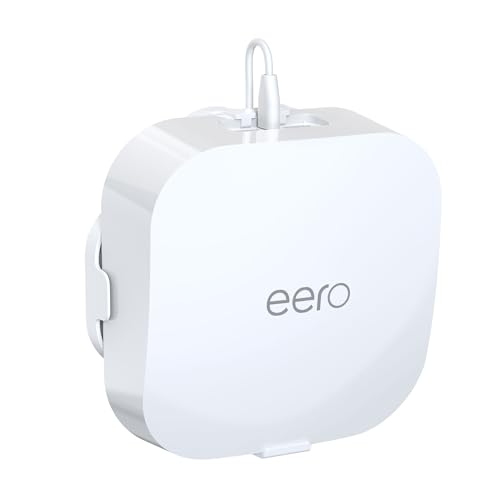 HomeMount Made for eero Pro 6/6e Wall Mount - Secure & Sleek Cable Management, Compatible with eero Pro 6/6e, Durable ABS Material, Easy Installation