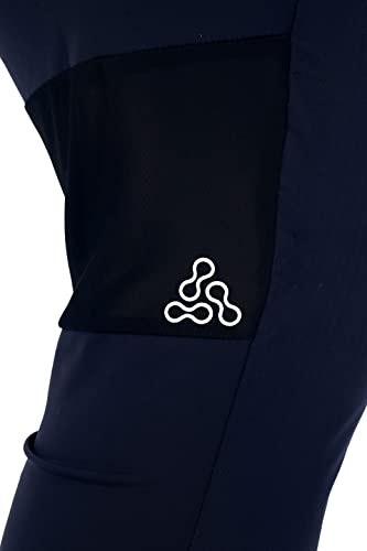 Image of FUAARK Men's Nylon Lycra Stretchable Jogger Trackpants with Zipper Pockets
