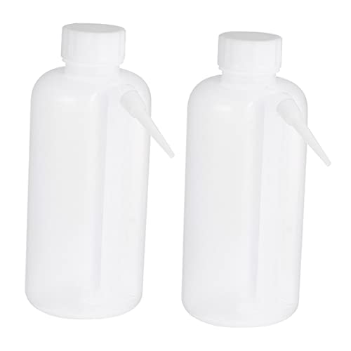 SOLUSTRE Flexible 500ml Wash Bottle Squeeze Action Plastic Rinse Bottle for Plants Lab Equipment Tattoos Lightweight Portable