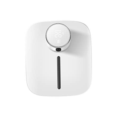 Distributeur Automatique De Savon, Distributeur De Mousse Liquide sans Contact sans Contact Mural, Distributeur De Savon De Capteur Étanche pour Salle De Bain, Cuisine, Blanc
