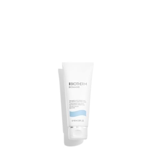 BIOTHERM Biomains, Crema Anti-Età per Mani e Unghie, Pelle dall'Aspetto Ringiovanito, Texture Soffice e Leggera, Con Life Plankton, Vitamina E e Pantenolo, Crema Mani, 100 ml