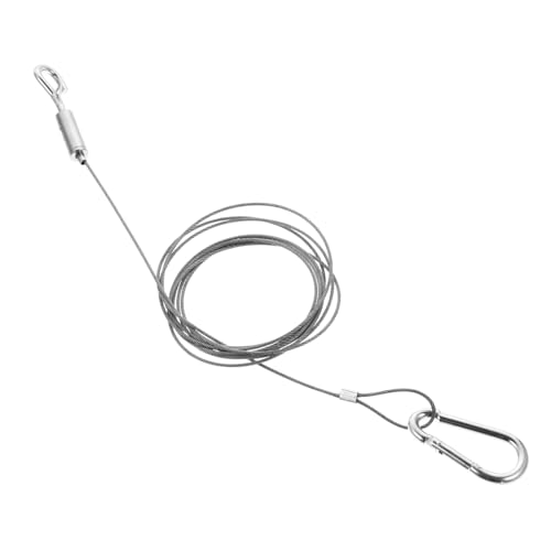 NUOBESTY Stainless Steel Cable for String Lights Frame Hanging Wire Coated Wire for Hanging Light Fixtures