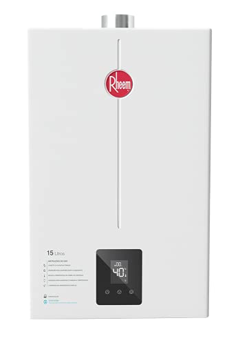 Aquecedor Gás Digital 15 Litros GN Bivolt Rheem
